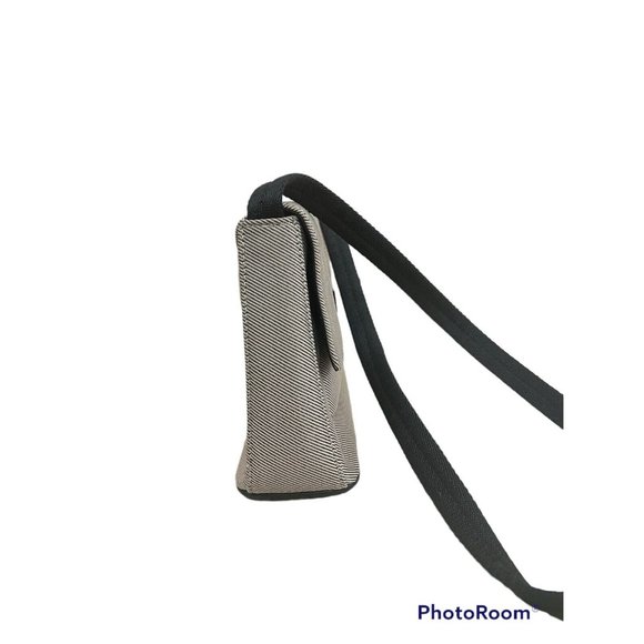 Vtg Ego Shoulder Bag Handbag Beige Baguette Canvas Minimalist Medium Size Y2K - Picture 4 of 10